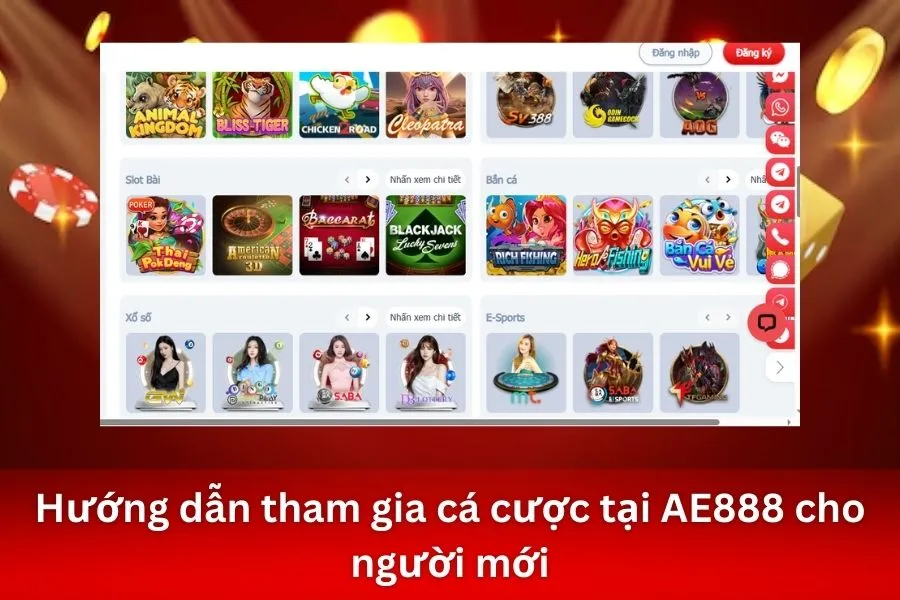 Hướng dẫn tham gia cá cược tại AE888 cho người mới
