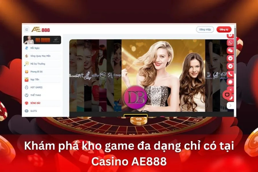 Khám phá kho game đa dạng chỉ có tại Casino AE888