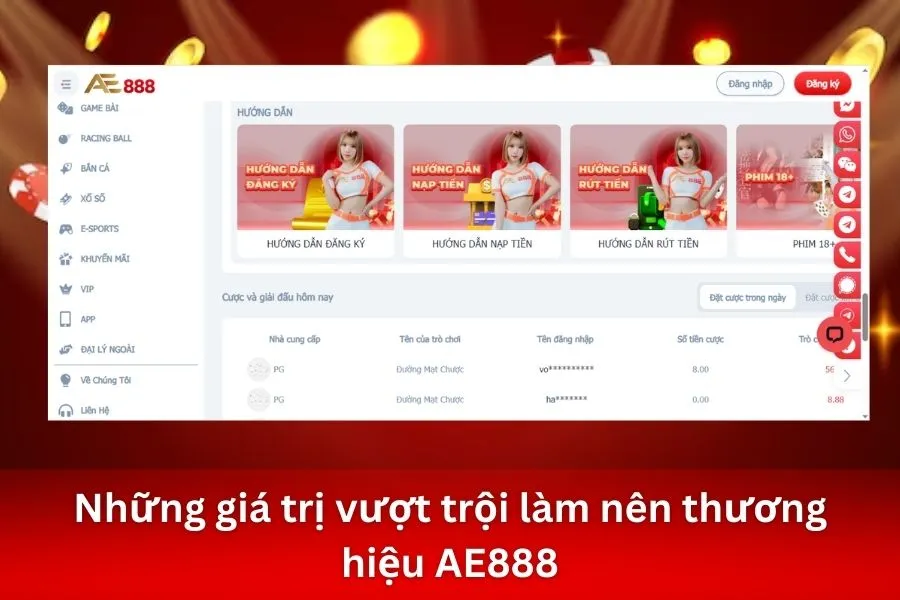 Những giá trị vượt trội làm nên thương hiệu AE888
