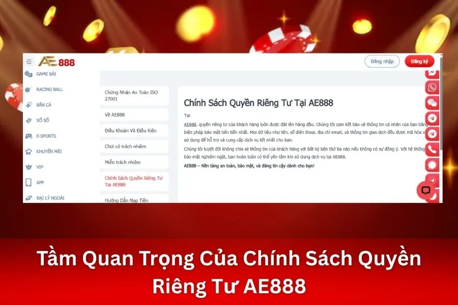 Tầm Quan Trọng Của Chính Sách Quyền Riêng Tư AE888
